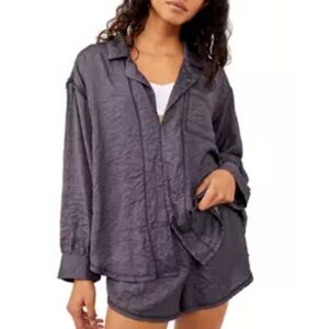 Free People Shine Time Oversized Sleep Shirt Size S
